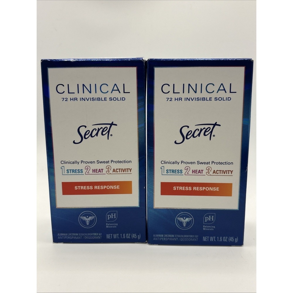 Secret Clinical Strength Stress Response Soft Solid Deodorant 2 Pack 1.6 oz Each
